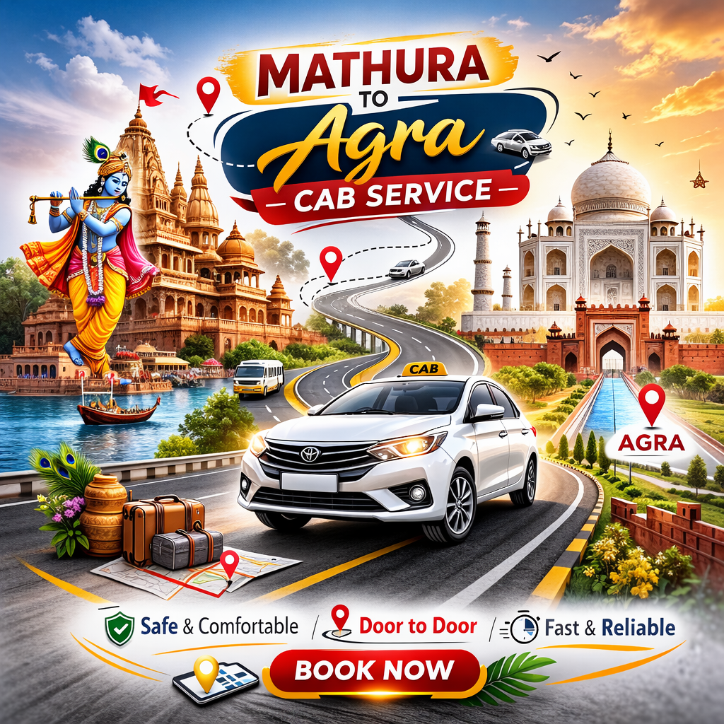 Mathura to Agra Cab